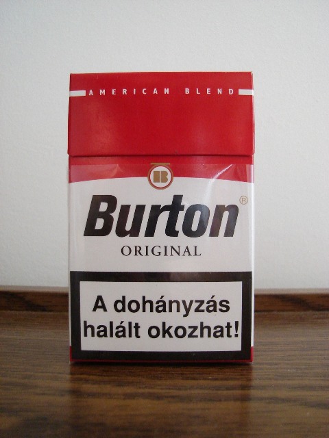 Burton original cigarette Full Flavor American Blend